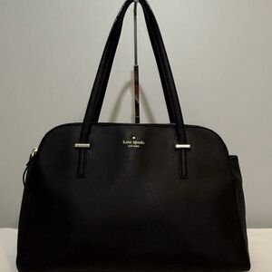 Kate Spade Cedar Street Elissa Shoulder Bag Black Leather Triple Compartment